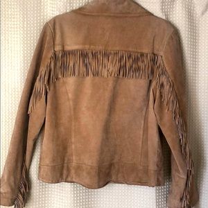 Vintage fringed leather jacket